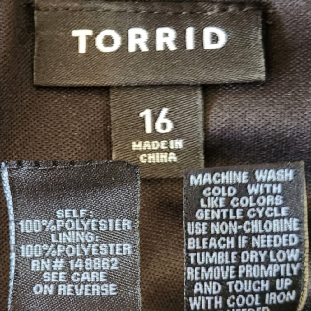 TORRID Multi-Color Floral Print Chiffon Skater Dress - Size 16 - Picture 11 of 12